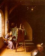 Gerrit Dou Man Writing in an Artist's Studio Sweden oil painting reproduction